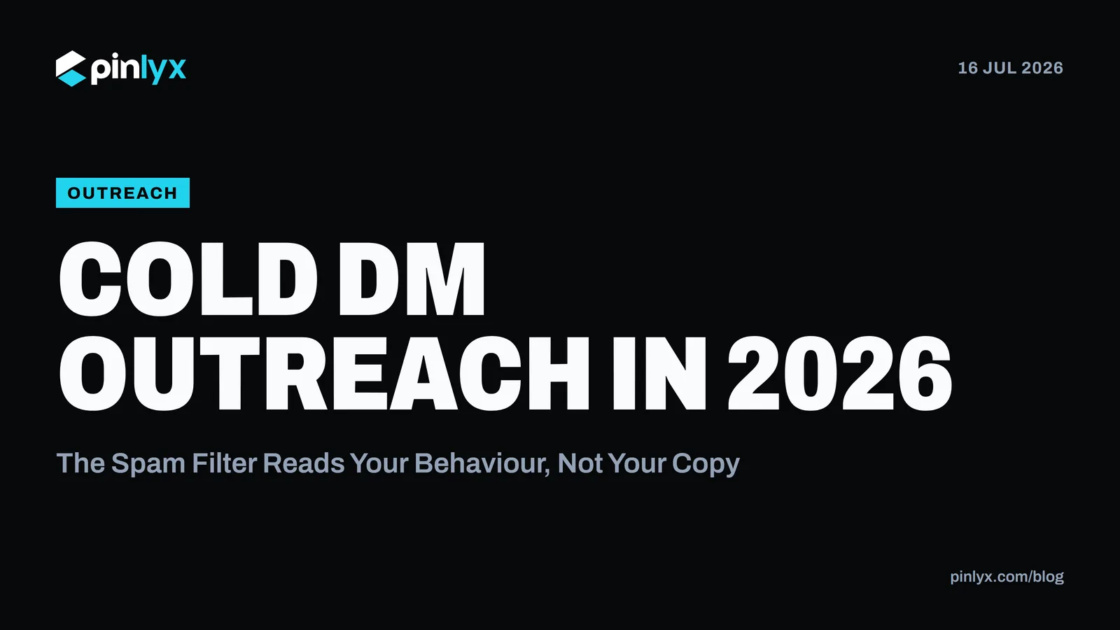 Cold DM Outreach in 2026: The Spam Filter Reads Your Behaviour, Not Your Copy